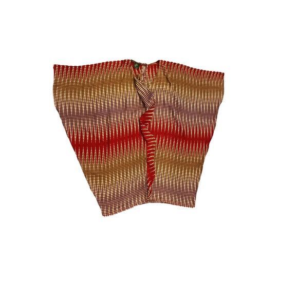 VTG Boho Batik Blouse S | Omah Laweyan Tribal Print Button‎ Top Earthy Vibes - Picture 2 of 11